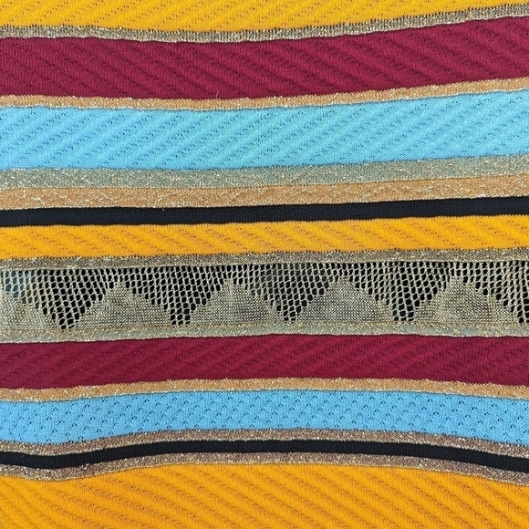 MOSCHINO Jeans multi colour stripe cardigan sz 12 - Picture 6 of 12